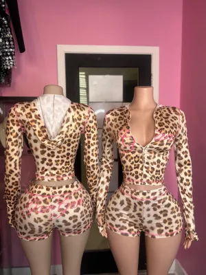 GiGi Leopard Print Short Set