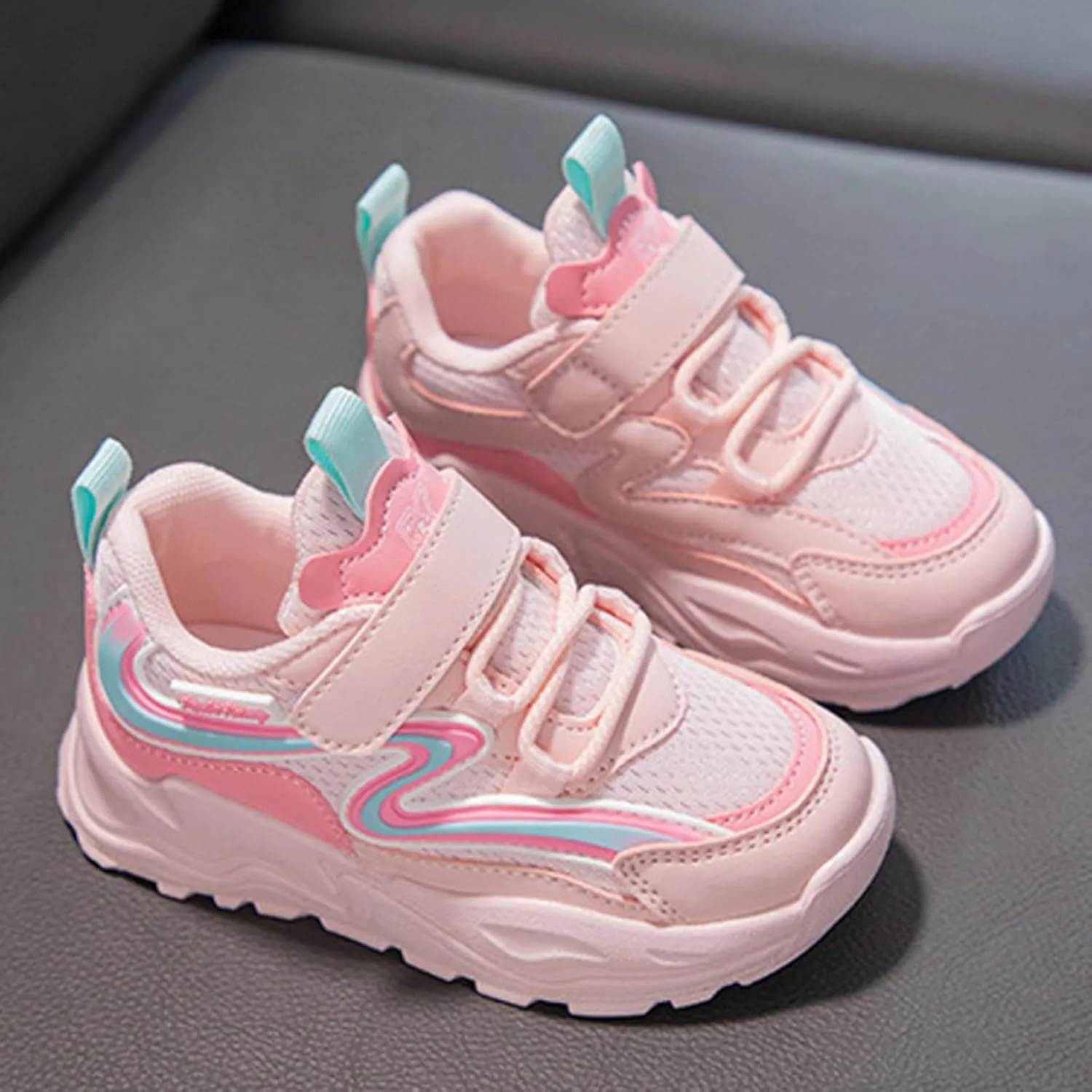 Girls Shoes Kids Girls Tennis Shoes for Running Athletic Walking Gym Sports Lightweight Breathable Sports Sneakers