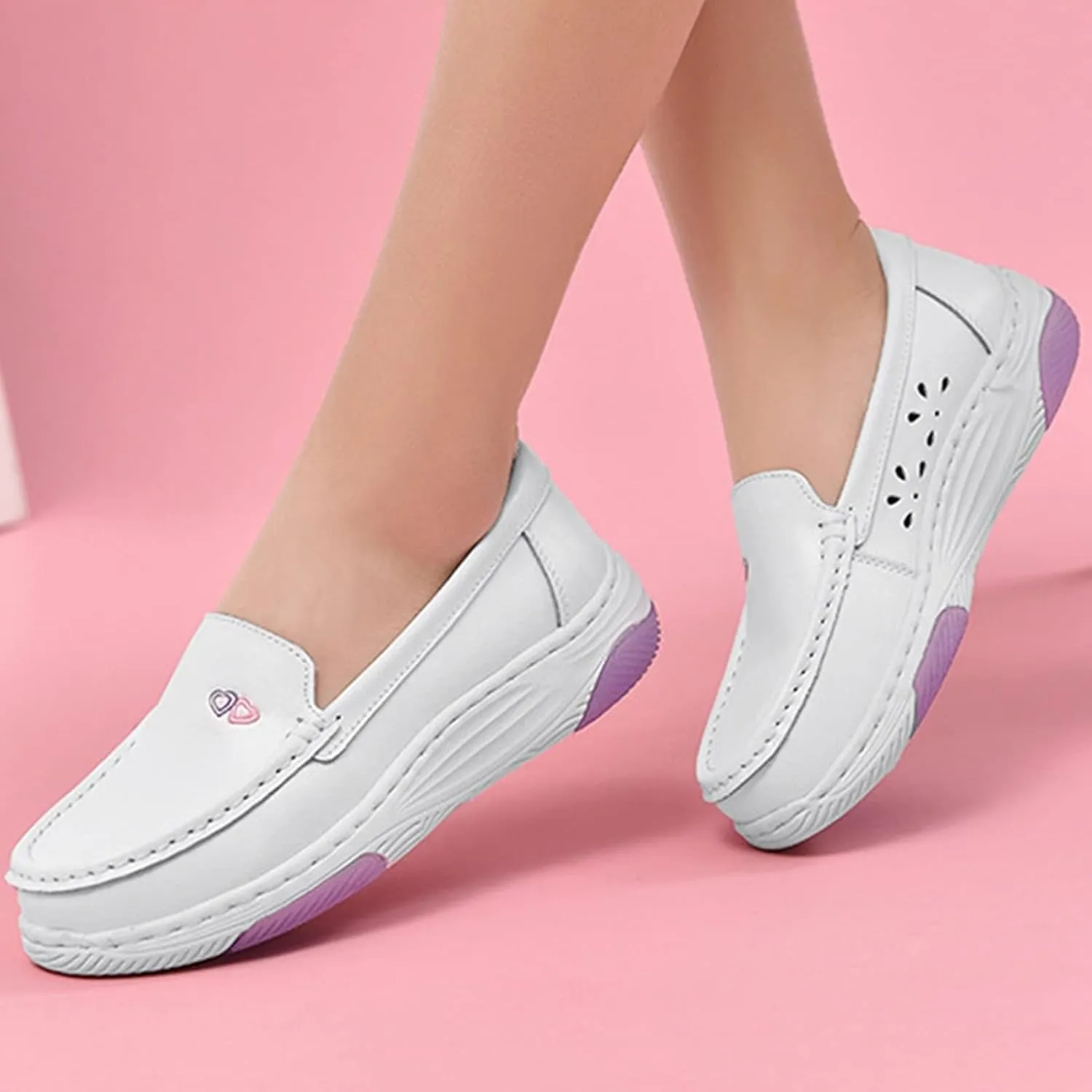 Healthcare Nursing Shoes for Women with Arch Support,Comfortable Nonslip Oil Food Service Chef Shoes,Breathable Lightweight Work Orthopedic Nurse Shoes,for Medical Workers