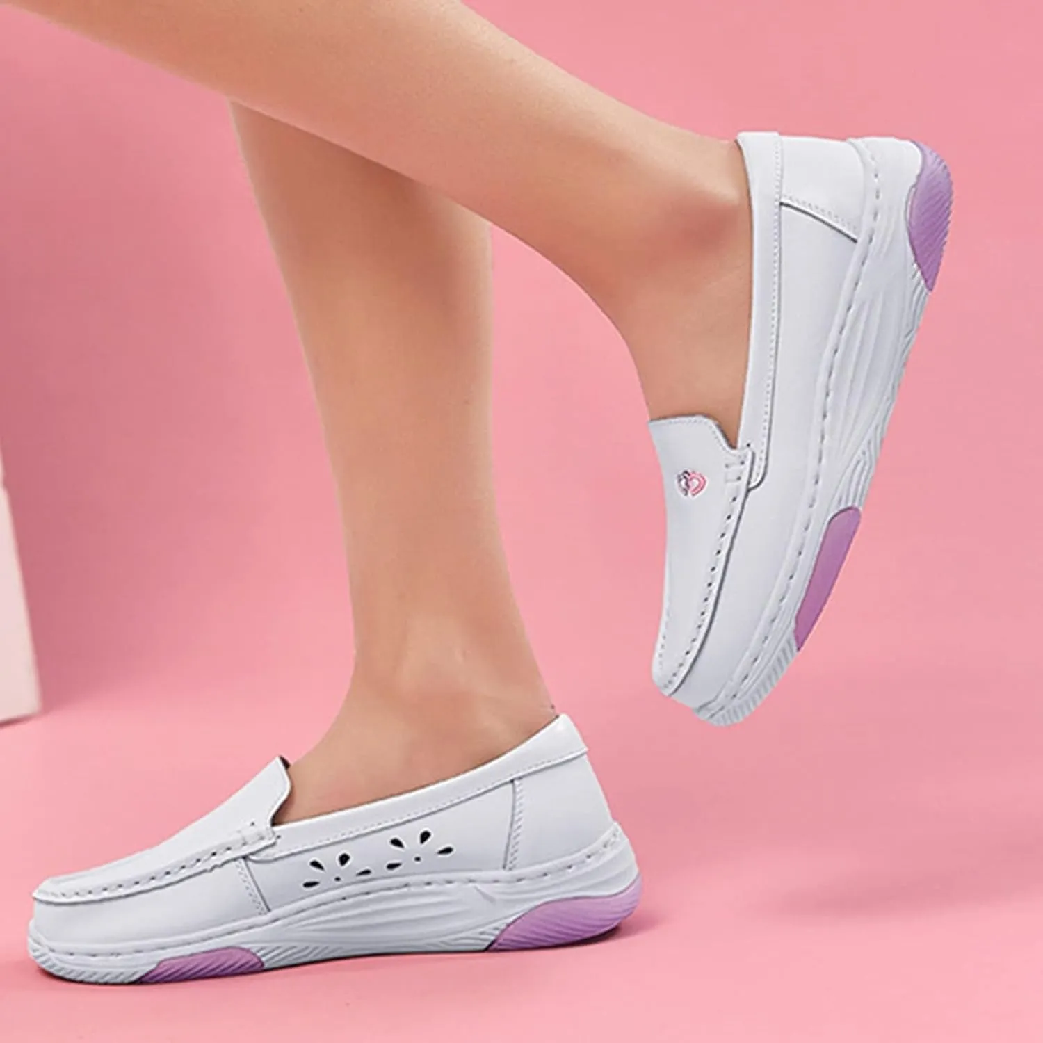 Healthcare Nursing Shoes for Women with Arch Support,Comfortable Nonslip Oil Food Service Chef Shoes,Breathable Lightweight Work Orthopedic Nurse Shoes,for Medical Workers