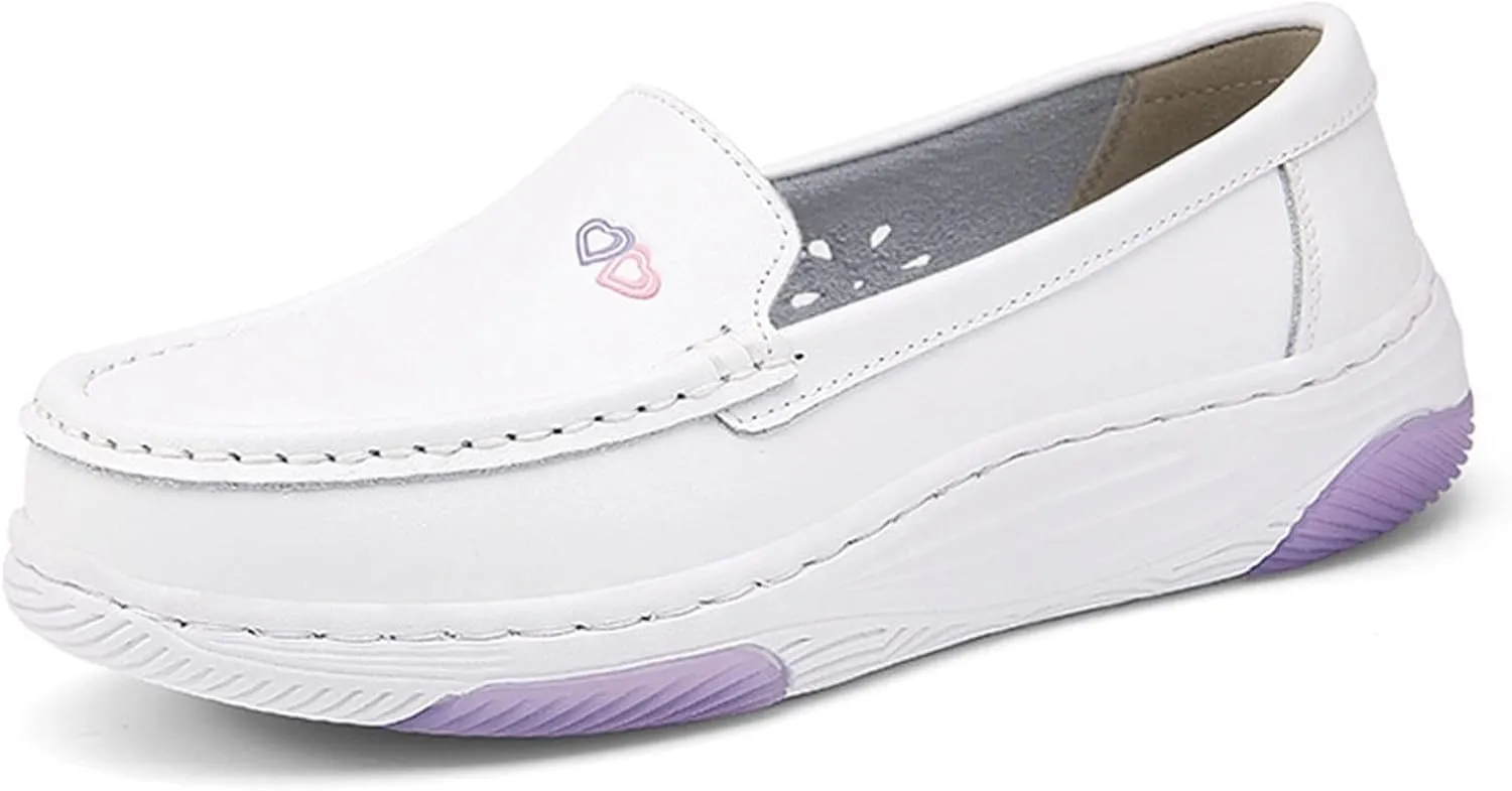 Healthcare Nursing Shoes for Women with Arch Support,Comfortable Nonslip Oil Food Service Chef Shoes,Breathable Lightweight Work Orthopedic Nurse Shoes,for Medical Workers
