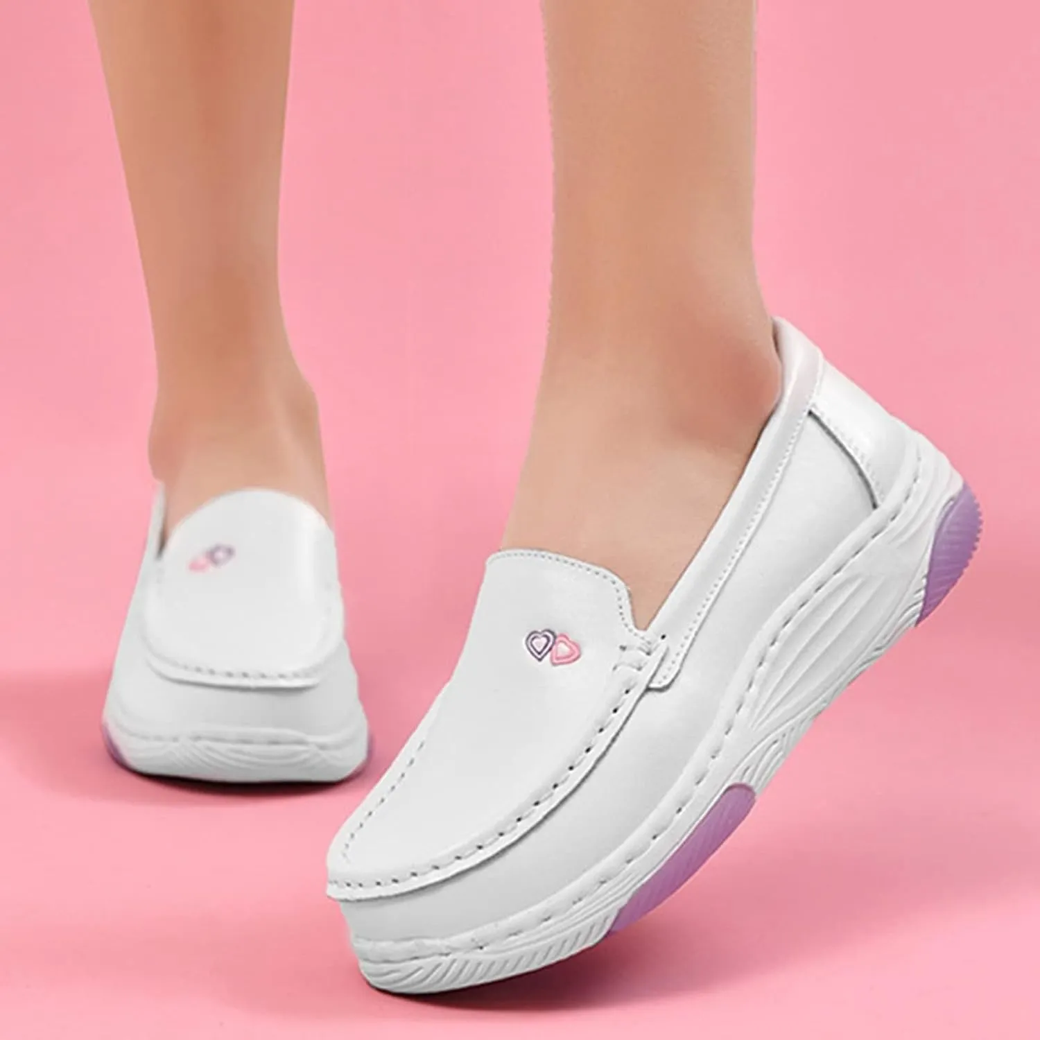Healthcare Nursing Shoes for Women with Arch Support,Comfortable Nonslip Oil Food Service Chef Shoes,Breathable Lightweight Work Orthopedic Nurse Shoes,for Medical Workers