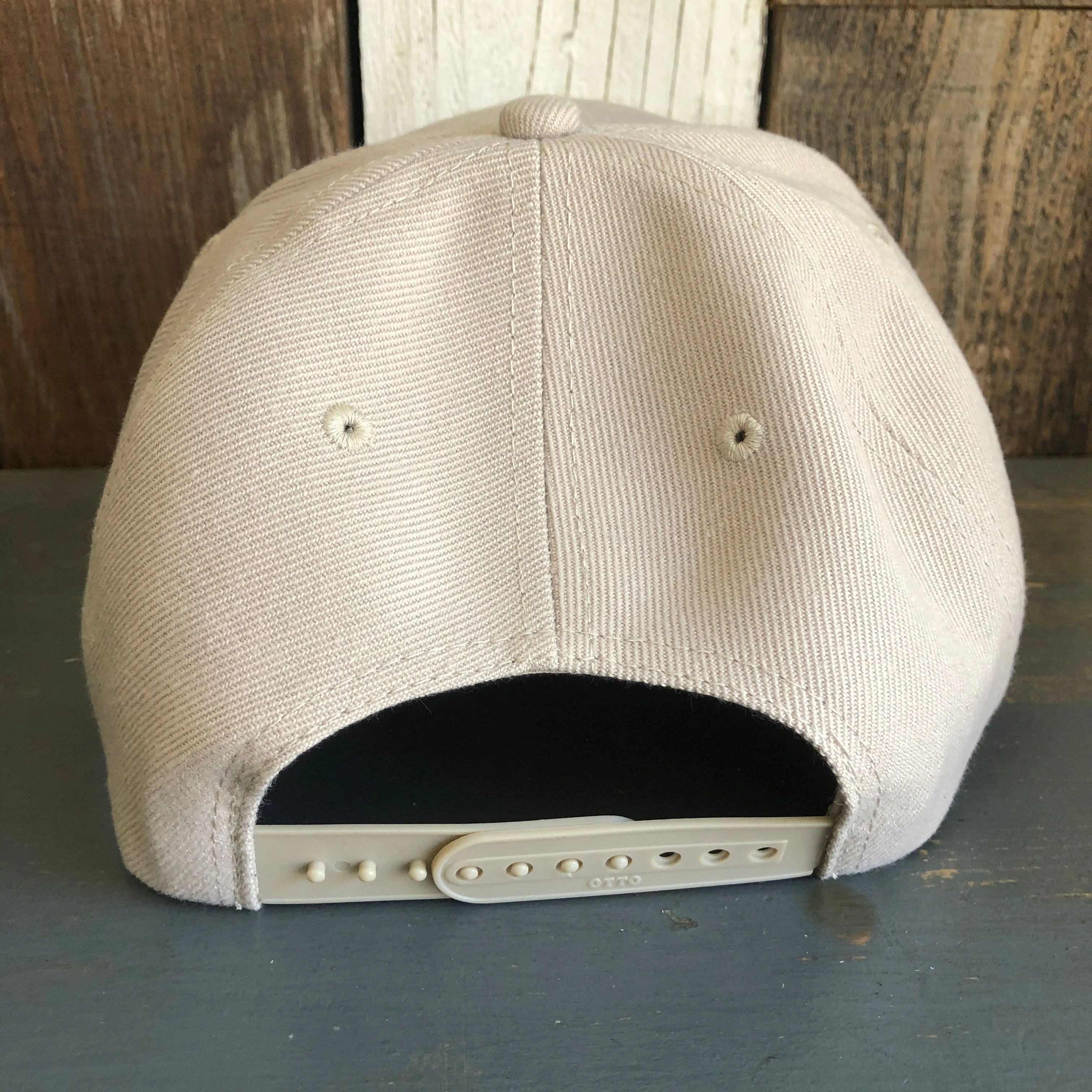 Hermosa Beach LIFEGUARD TOWER 6 Panel Mid Profile Baseball Cap - Khaki