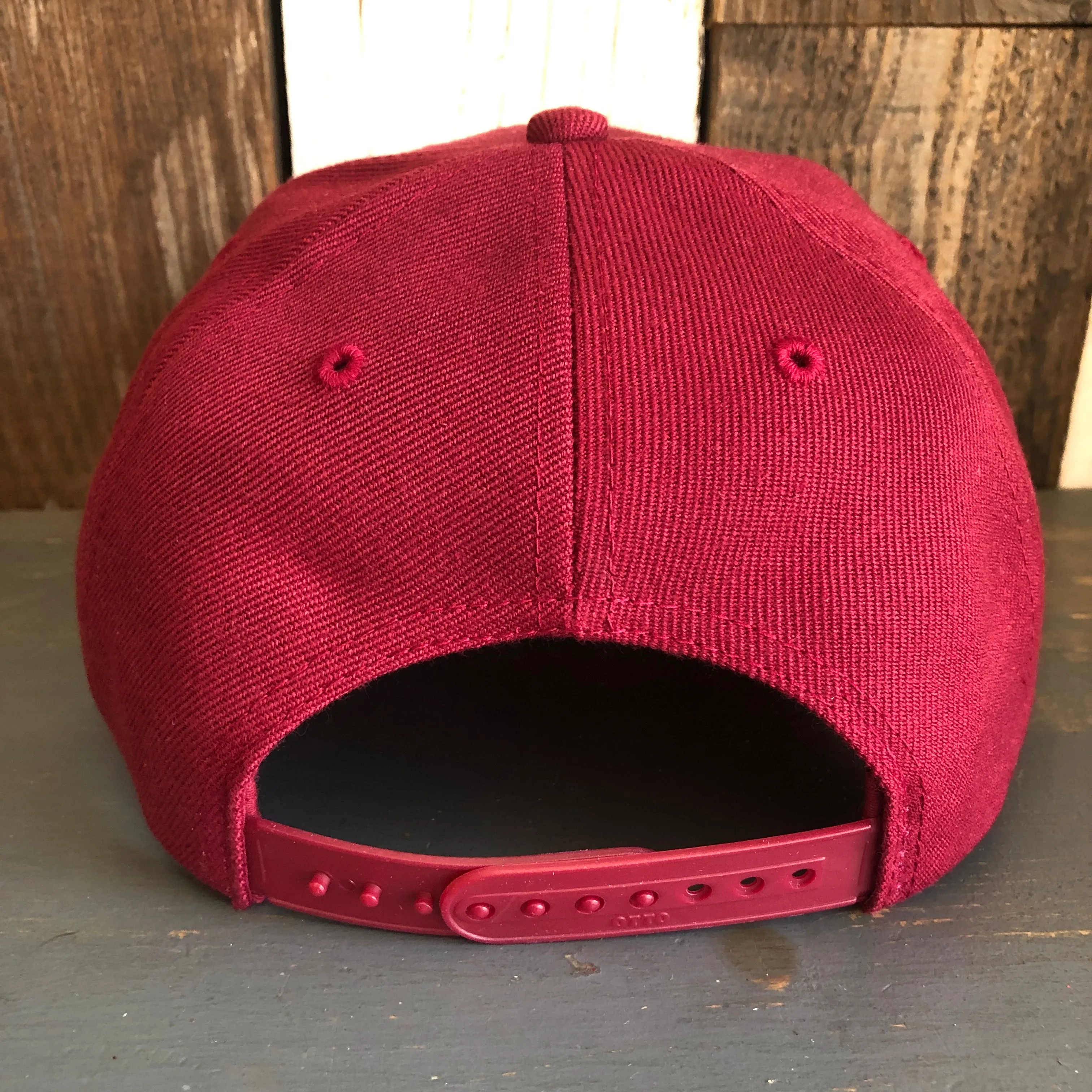 Hermosa Beach LIFEGUARD TOWER 6 Panel Mid Profile Baseball Cap - Maroon