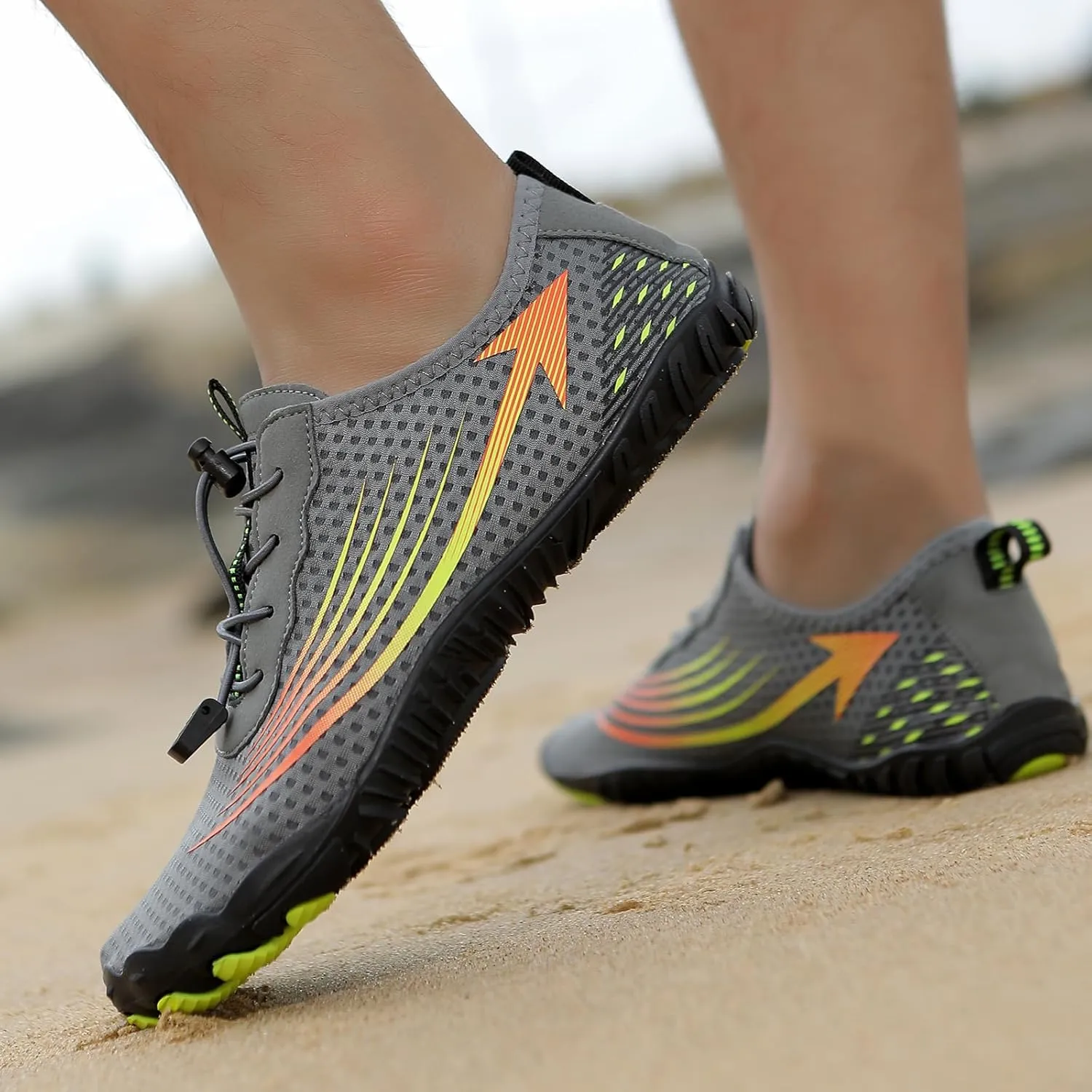 Hike Barefoot Shoes for Womens Mens Footwear Pro Barefoot Shoes, Wide Toe Box Healthy & Non-Slip Breathable Footwear for Women Surf Beach Walking Hiking Shoes