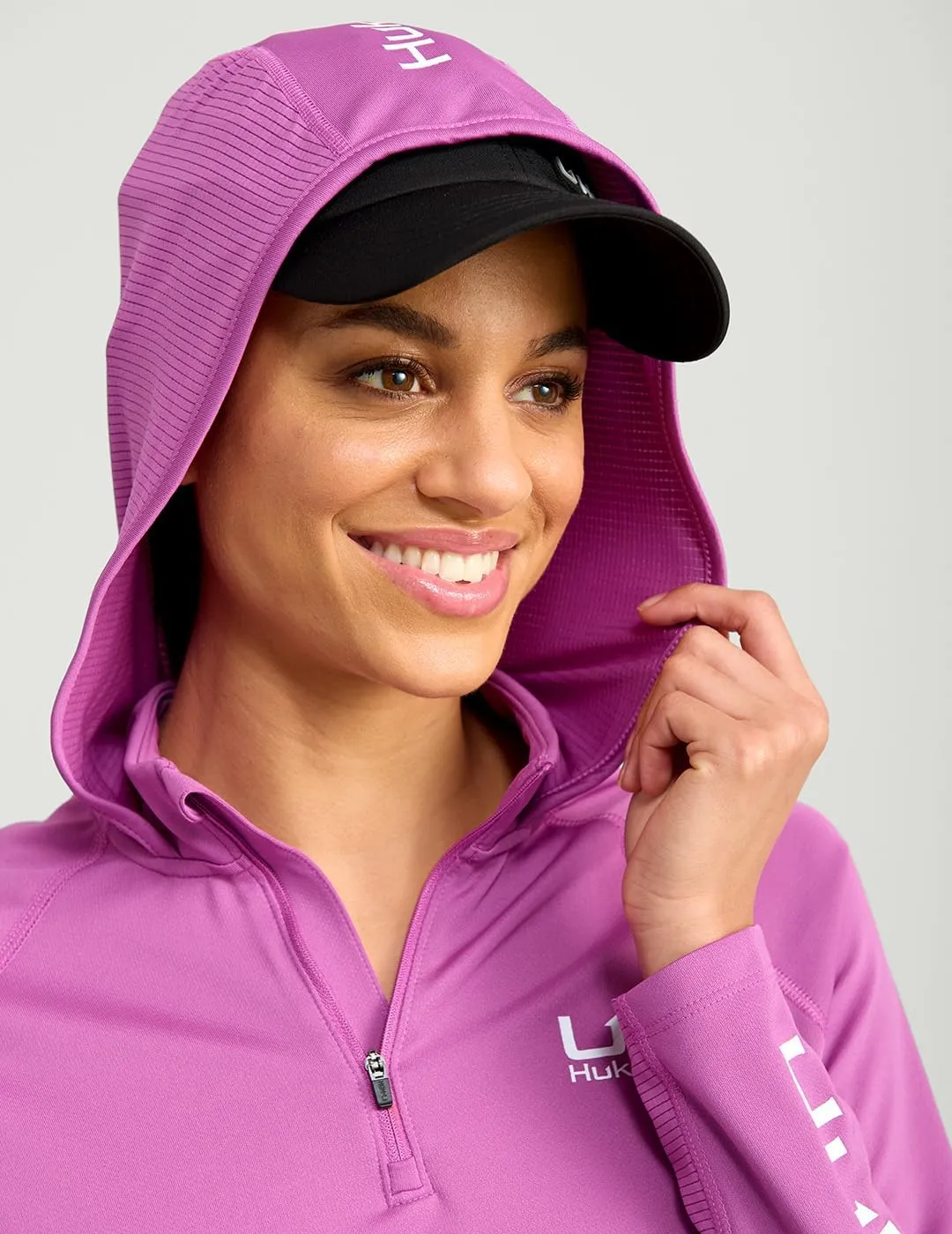 HUK Women's Icon Hoodie, Fishing Shirt with Sun Protection