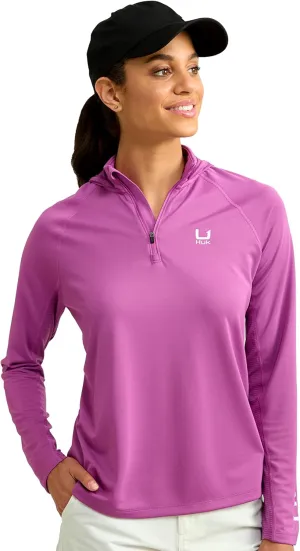 HUK Women's Icon Hoodie, Fishing Shirt with Sun Protection