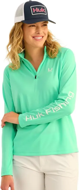 HUK Women's Icon Hoodie, Fishing Shirt with Sun Protection