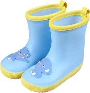 Infant Boys Girls Elephant Rain Shoes Children's Lightweight Soft Raining Water Mud Play Boots Booties for Toddler Girls