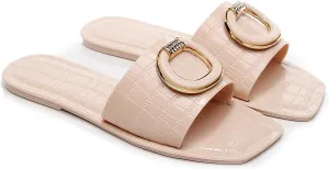 Jelly Sandals for Women Flat Slides Jellies Shoes Pool Slippers Bathroom Summer Size 11 Ladies Non Slip Plastic Dress Comfortable Slip On Beach Open Toe Quick Drying Soft