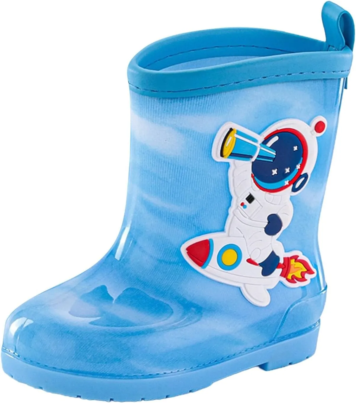 Kids Rain Boots for Boys Girls Toddler Cartoon Soft Rubber Water Proof Non Slip Rain Shoes Outdoor Play Mud Shoes