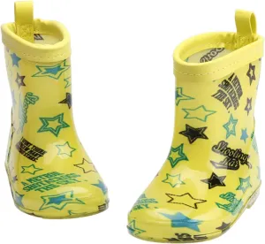 Kids Rain Boots, Toddler Girls Boys Rain Boots Waterproof Water Shoes Non-Slip Mud Boots with Water Shoes for Kids