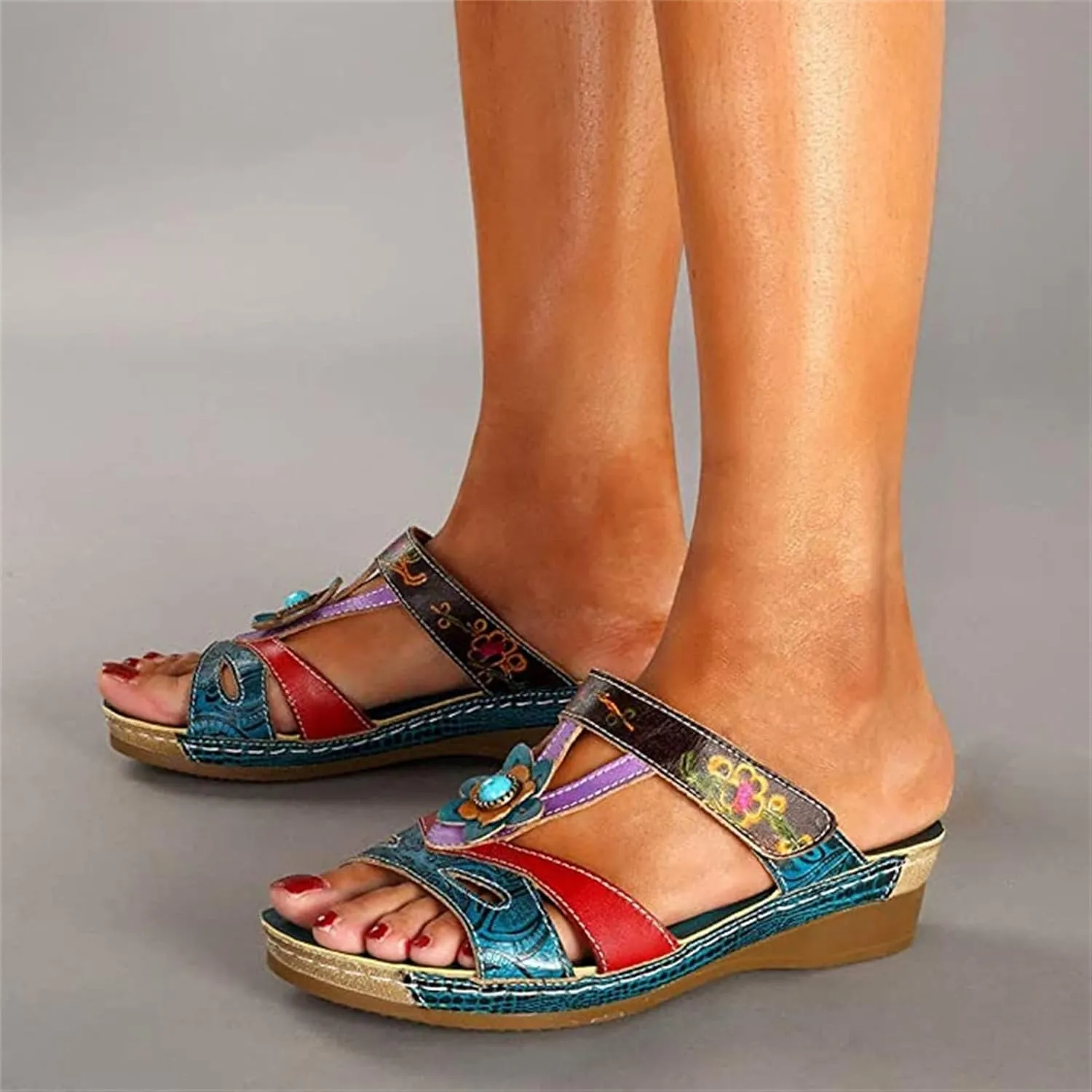 Ladmiple Orthopedic Slippers For Women With Arch Support Plantar Fasciitis Summer Sandals Comfortable Orthotic Flip Flops