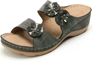 Ladmiple Sandals Women Dressy Summer Flat Arch Support Comfort Walking Open Toe Orthotic Slides Orthopedic Flip Flops 2024