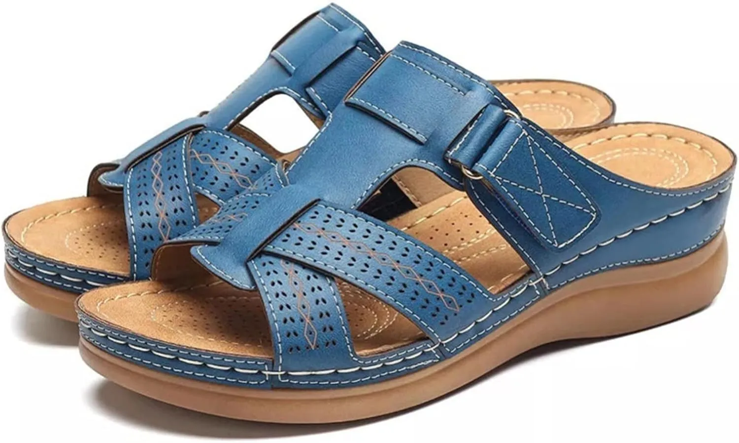 Ladmiple Womens Sandals With Arch Support Walking Comfortable Dressy Casual Summer Slip On Orthopedic Orthotic Flip Flops