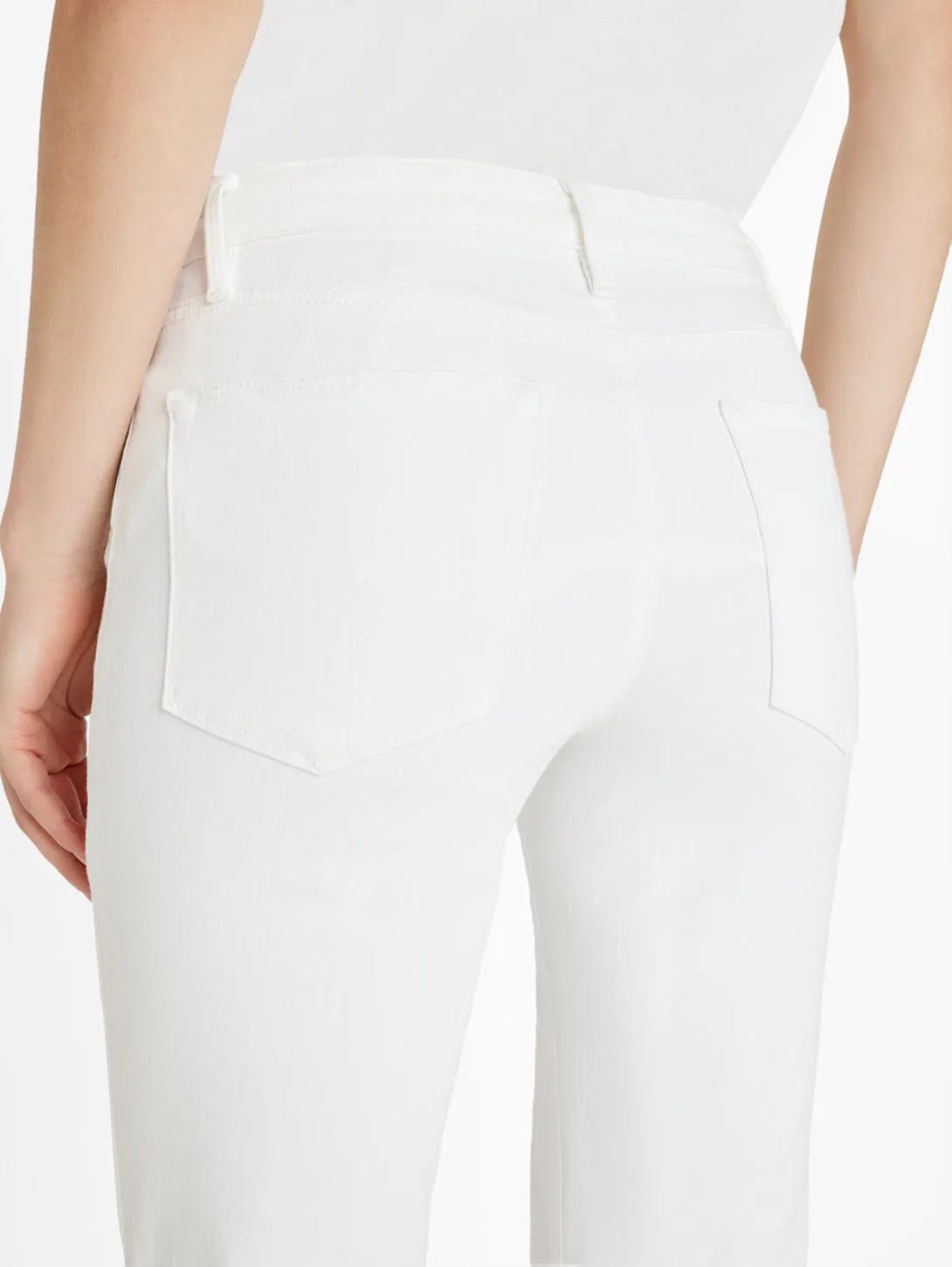 Le Easy Flare Raw Jean - Blanc