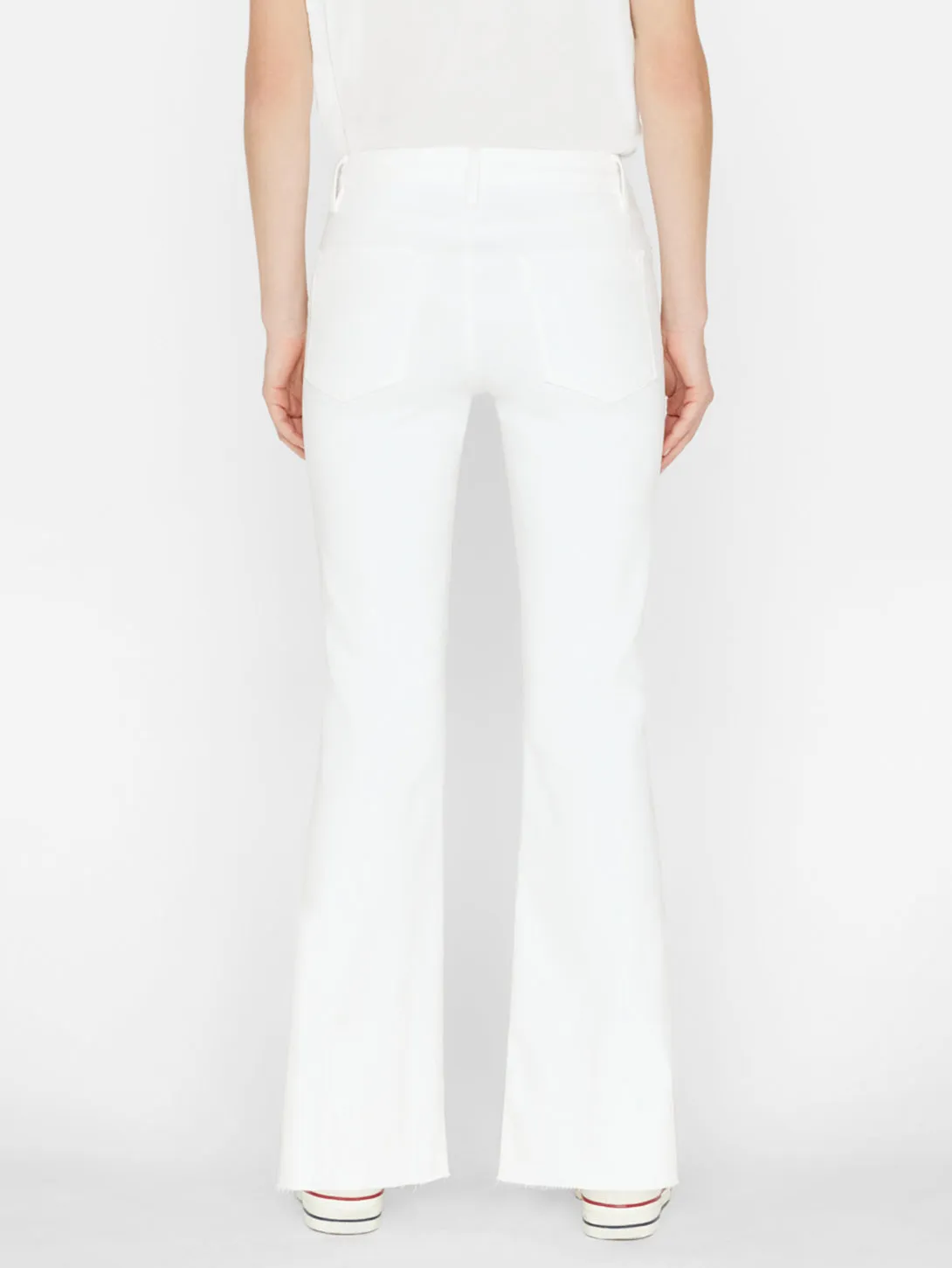 Le Easy Flare Raw Jean - Blanc