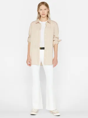 Le Easy Flare Raw Jean - Blanc