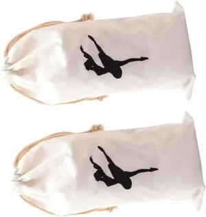 Little Girls Ballet Bag Canvas Drawstring Bag for Boys and Girls Point Shoes Dance Accessories Storage Bag