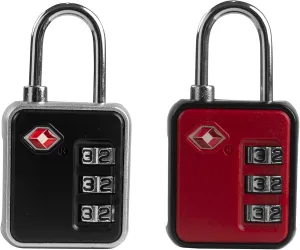 Luggage Locks TSA Approved, Combo Lock for Gym Locker, Small Combination Padlock, TSA Padlocks for Luggage, Travel Suitcase, Gun Case, Backpack Zipper, Ammo Can, Toolbox, Storage Box, Bag