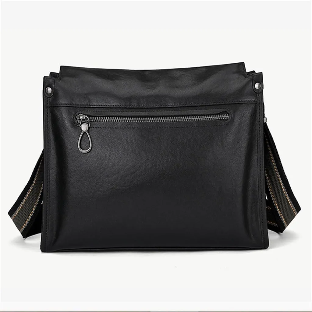 Men's Bag Leather Men's Shoulder Bag Crossbody Layer Cowhide Commuter Messenger Bag Bags