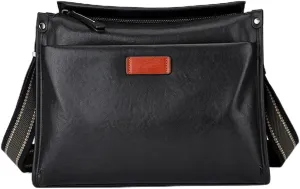 Men's Bag Leather Men's Shoulder Bag Crossbody Layer Cowhide Commuter Messenger Bag Bags