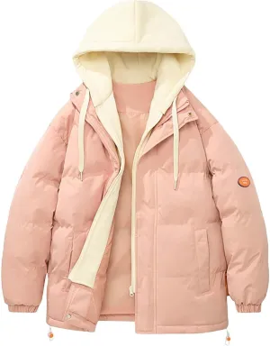 Men's Lightweight Puffer Jacket Hooded Coat Bubble Warm Jacket Men ThiCasual Winter Windproof Insulated Jacket