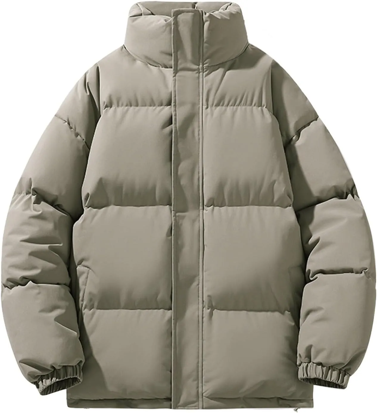 Men's Lightweight Puffer Jacket Hooded Coat Bubble Warm Jacket Men ThiCasual Winter Windproof Insulated Jacket