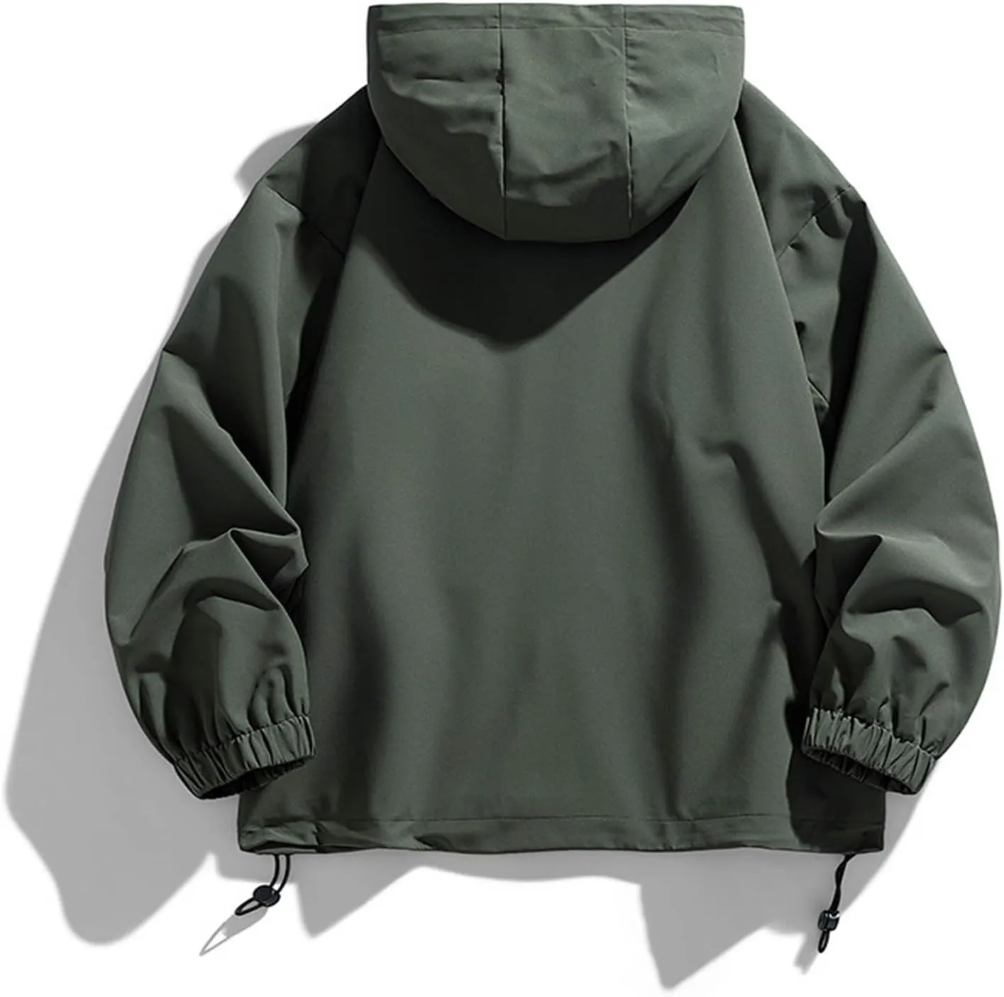 Men's Outdoor Jacket Lightweight Mountaineering Jacket Casual Windbreaker Jackets Windproof Zip Up Coats with Pockets