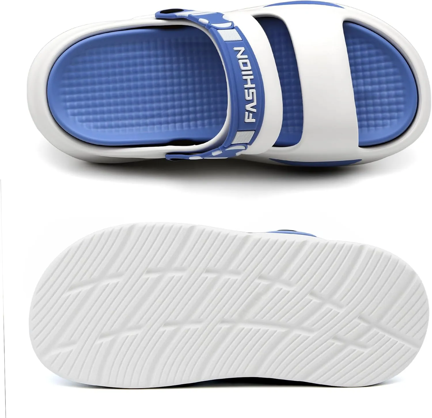 Men's Slide Sandals Indoor and Outdoor, Casual Platform Slide Sandals for Men Spring Summer, Lightweight Comfortable Cushioned Open Toe Men??s Slippers Shoes