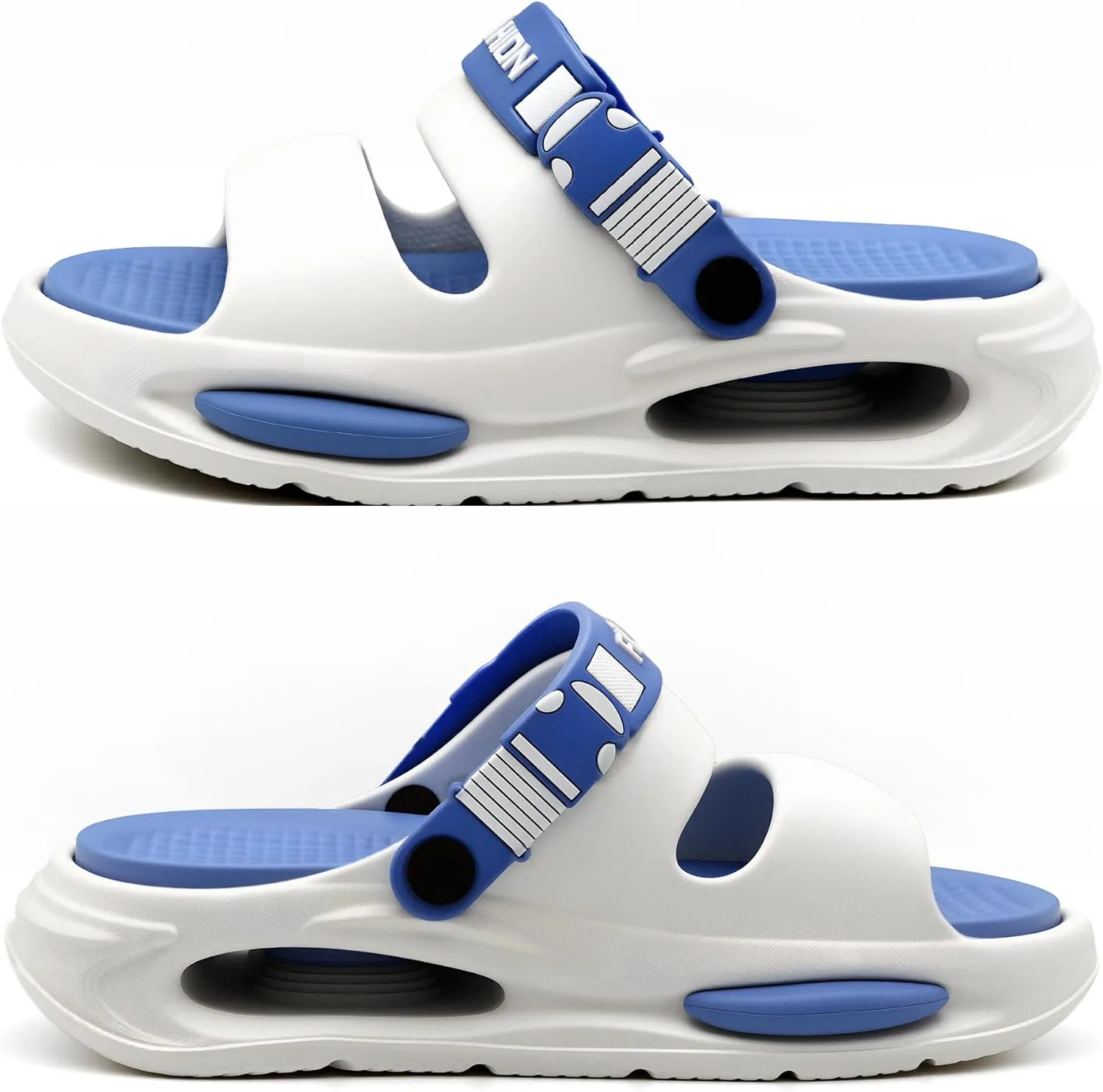 Men's Slide Sandals Indoor and Outdoor, Casual Platform Slide Sandals for Men Spring Summer, Lightweight Comfortable Cushioned Open Toe Men??s Slippers Shoes