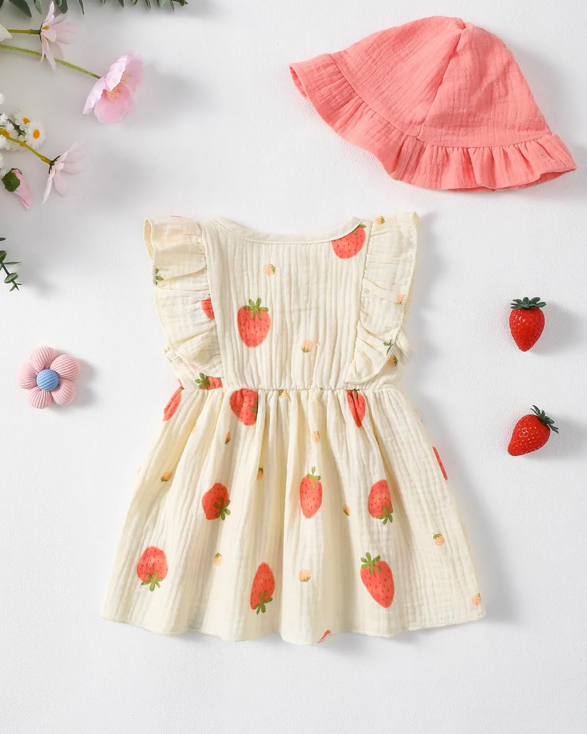 Newborn Baby Girl Clothes Cotton Linen Dresses Infant Casual Sundress Playwear Summer Toddler Girl White Dress