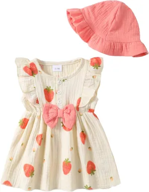 Newborn Baby Girl Clothes Cotton Linen Dresses Infant Casual Sundress Playwear Summer Toddler Girl White Dress