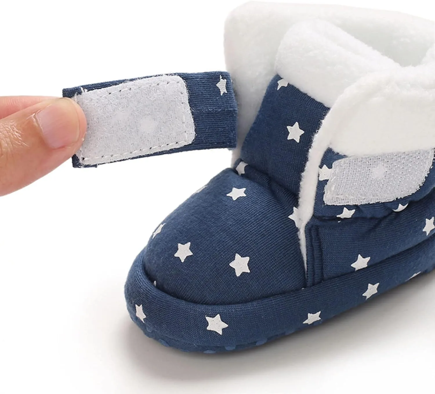 Newborn Baby Soft Fleece Booties Infant House Slippers Socks Shoe Non Slip Toddler First-Walkers Girls Canvas Shoes
