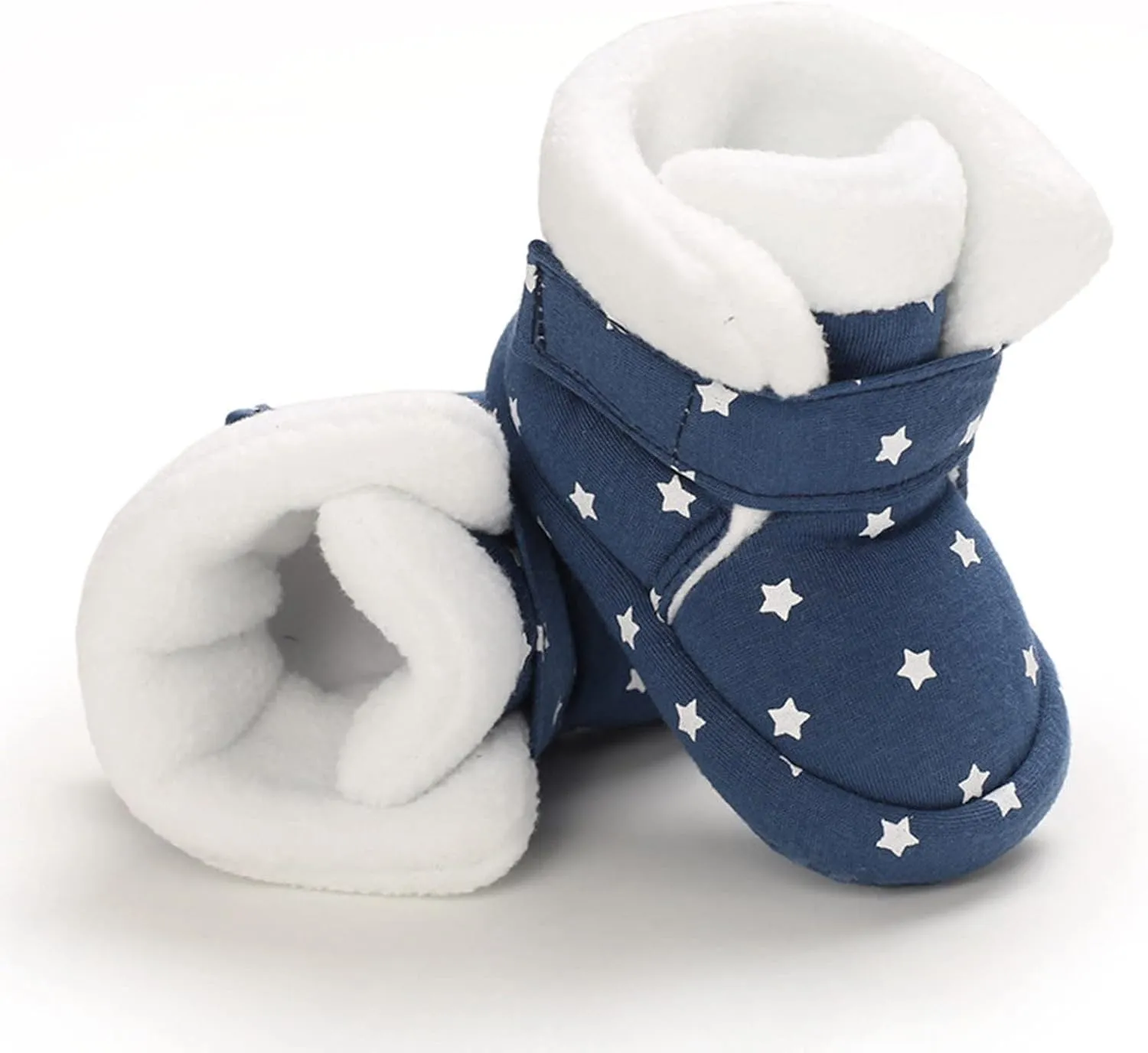 Newborn Baby Soft Fleece Booties Infant House Slippers Socks Shoe Non Slip Toddler First-Walkers Girls Canvas Shoes