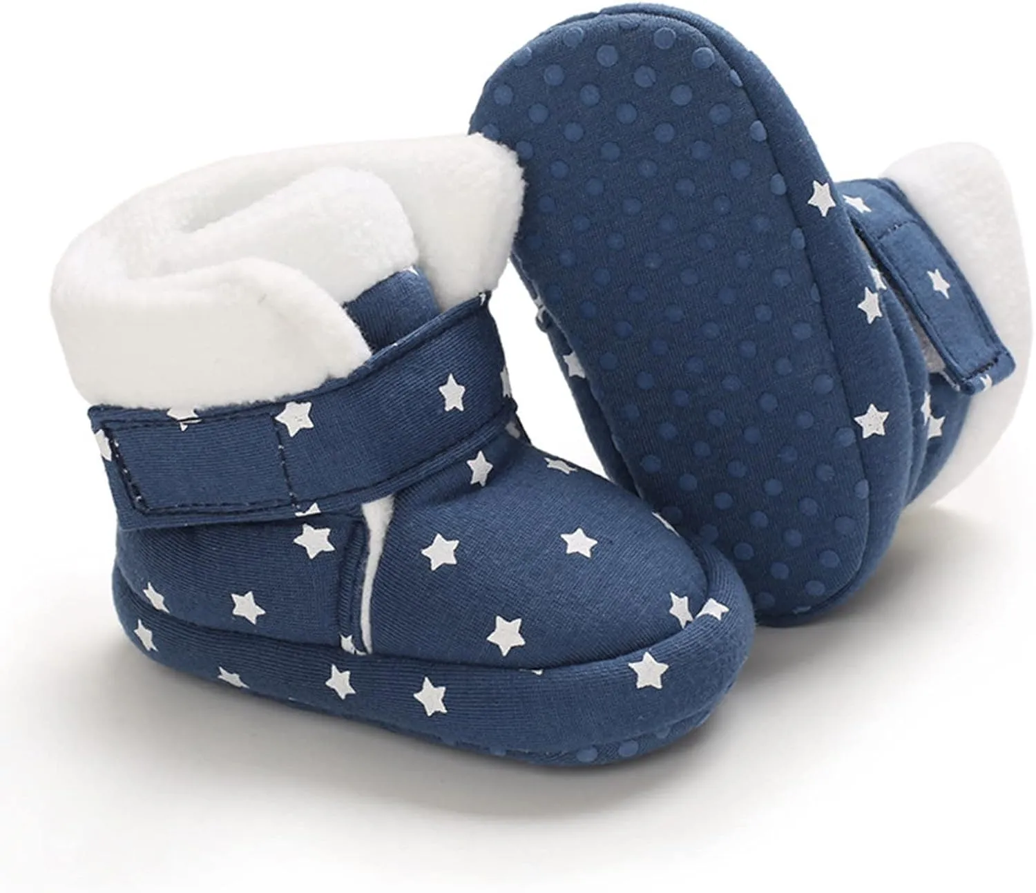Newborn Baby Soft Fleece Booties Infant House Slippers Socks Shoe Non Slip Toddler First-Walkers Girls Canvas Shoes