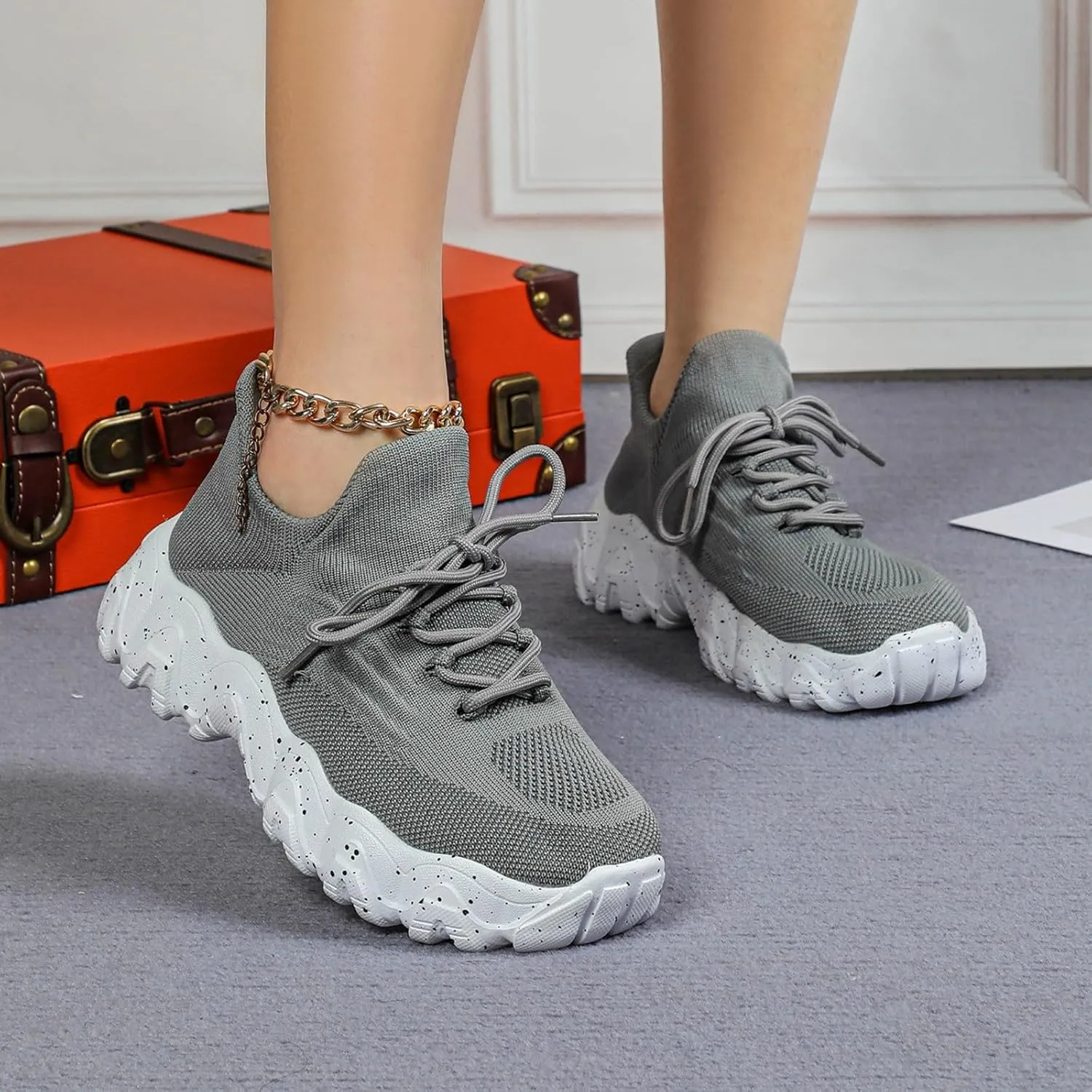 Nurse Babe Shoes Unisex Ortho Pro Comfortwear,Soft Comfy Cushion Orthopedic Sneakers,Mesh Breathable Slip-On Comfortwear,Lightweight Comfortable Non-Slip Hiking Shoes Footwear with Arch Support
