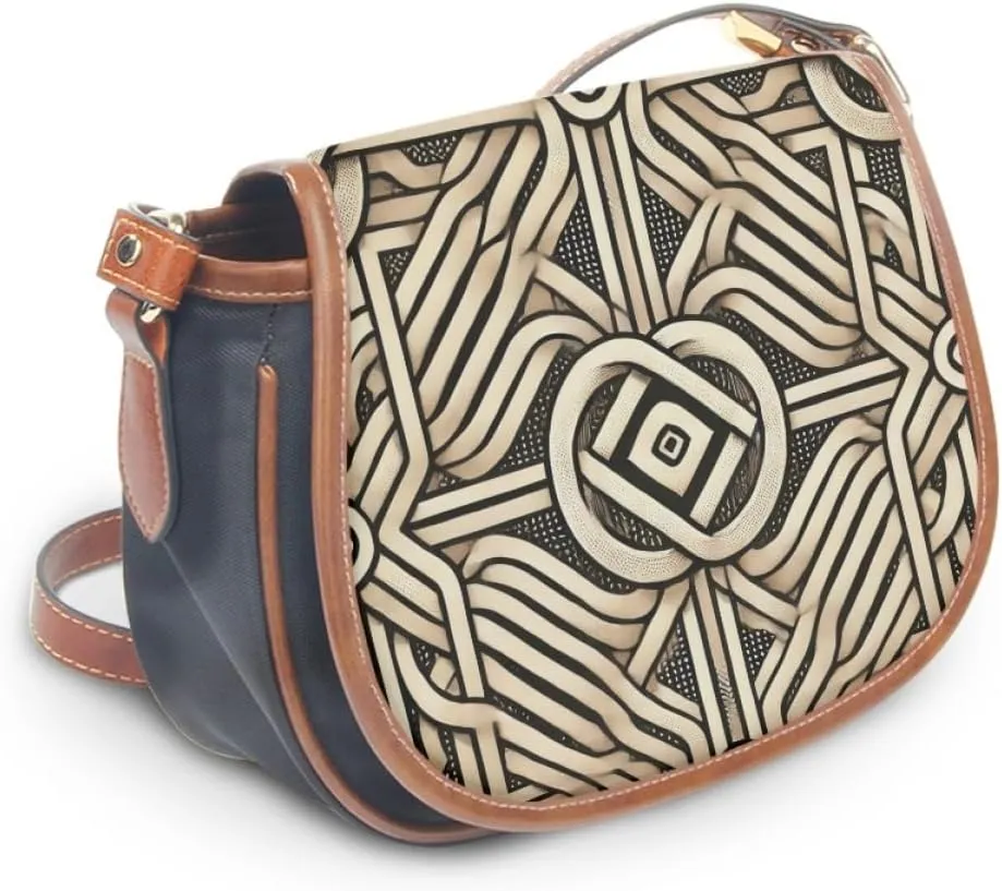 Nylon Saddle Bag for Women,Durable Lightweight Crossbody Bag for Travel,Shopping and Outdoor Use