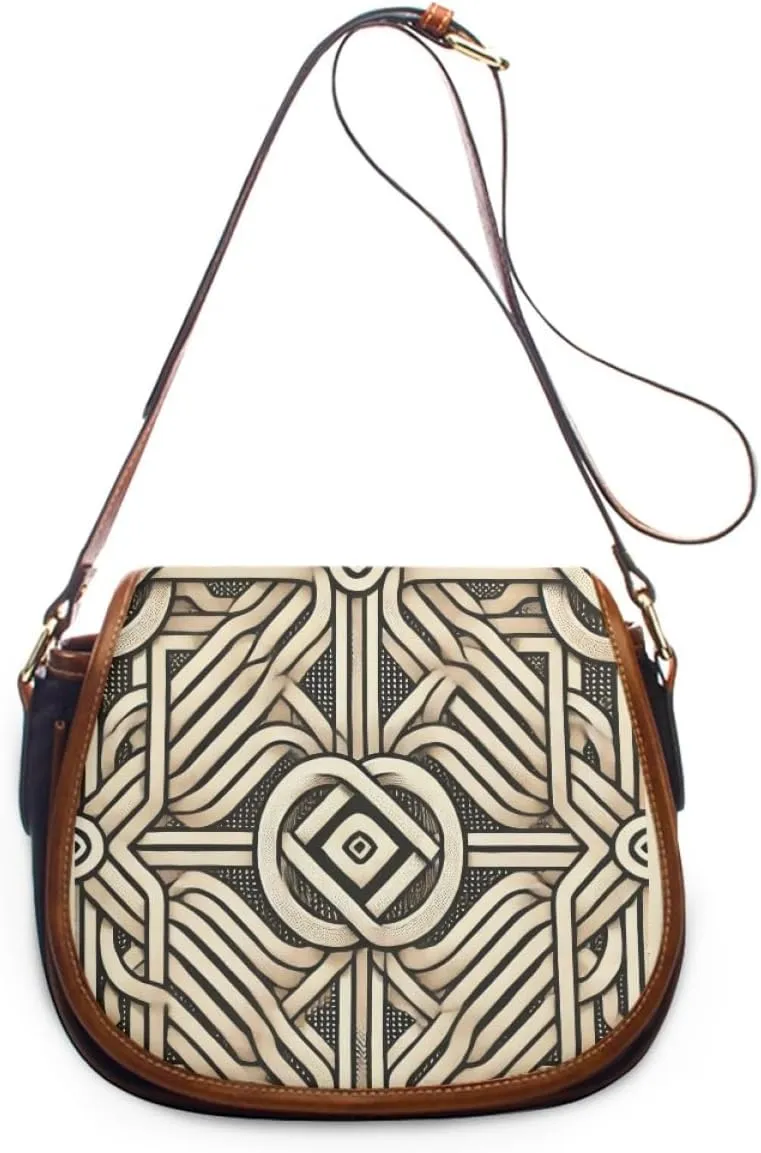 Nylon Saddle Bag for Women,Durable Lightweight Crossbody Bag for Travel,Shopping and Outdoor Use