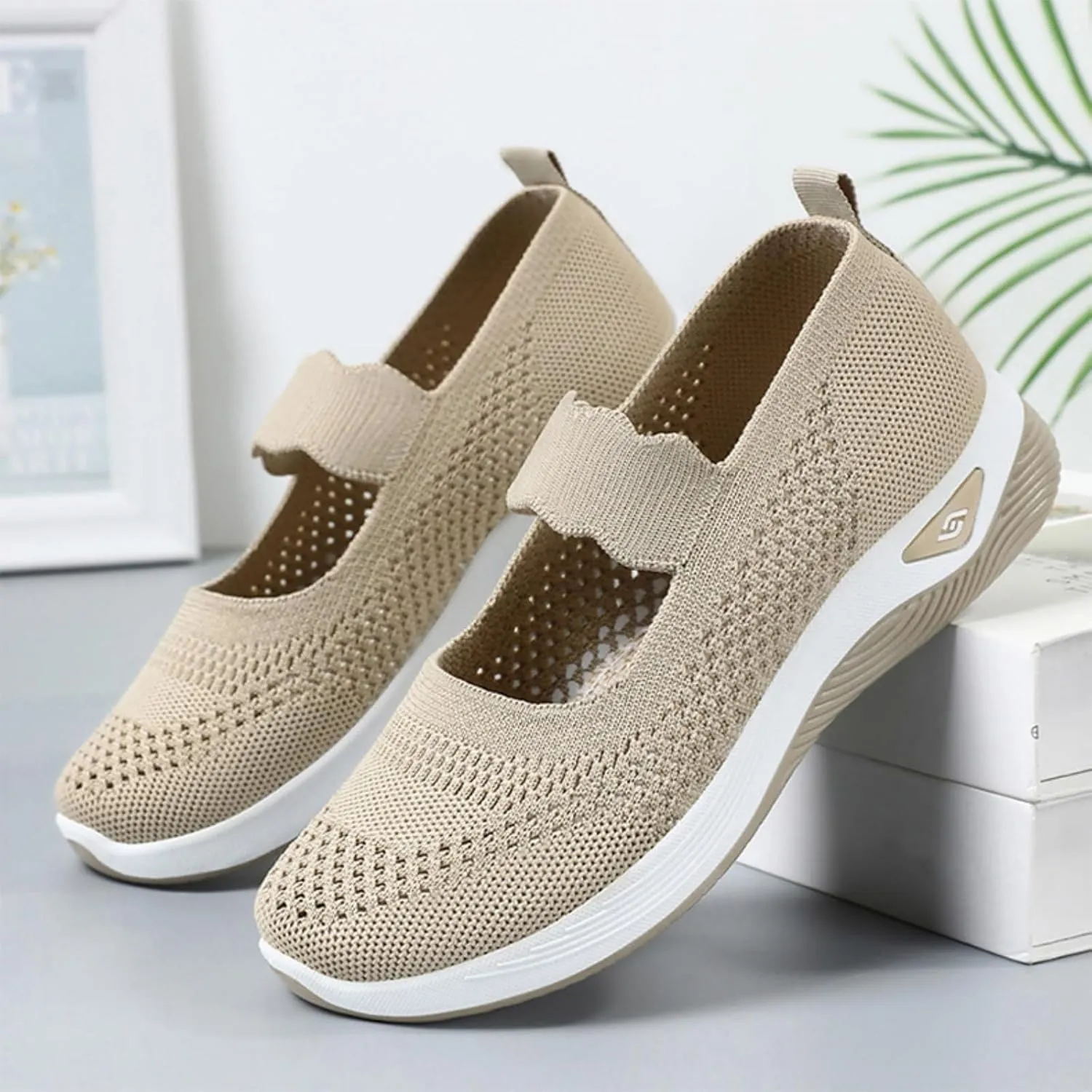 Orthopedic Shoes for Women Arch Support Running Walking Shoe Breathable Wide Toes Nurse Shoes Non Slip Comfortable Slip On Sneakers Food Service Lightweight Casual Sneaker