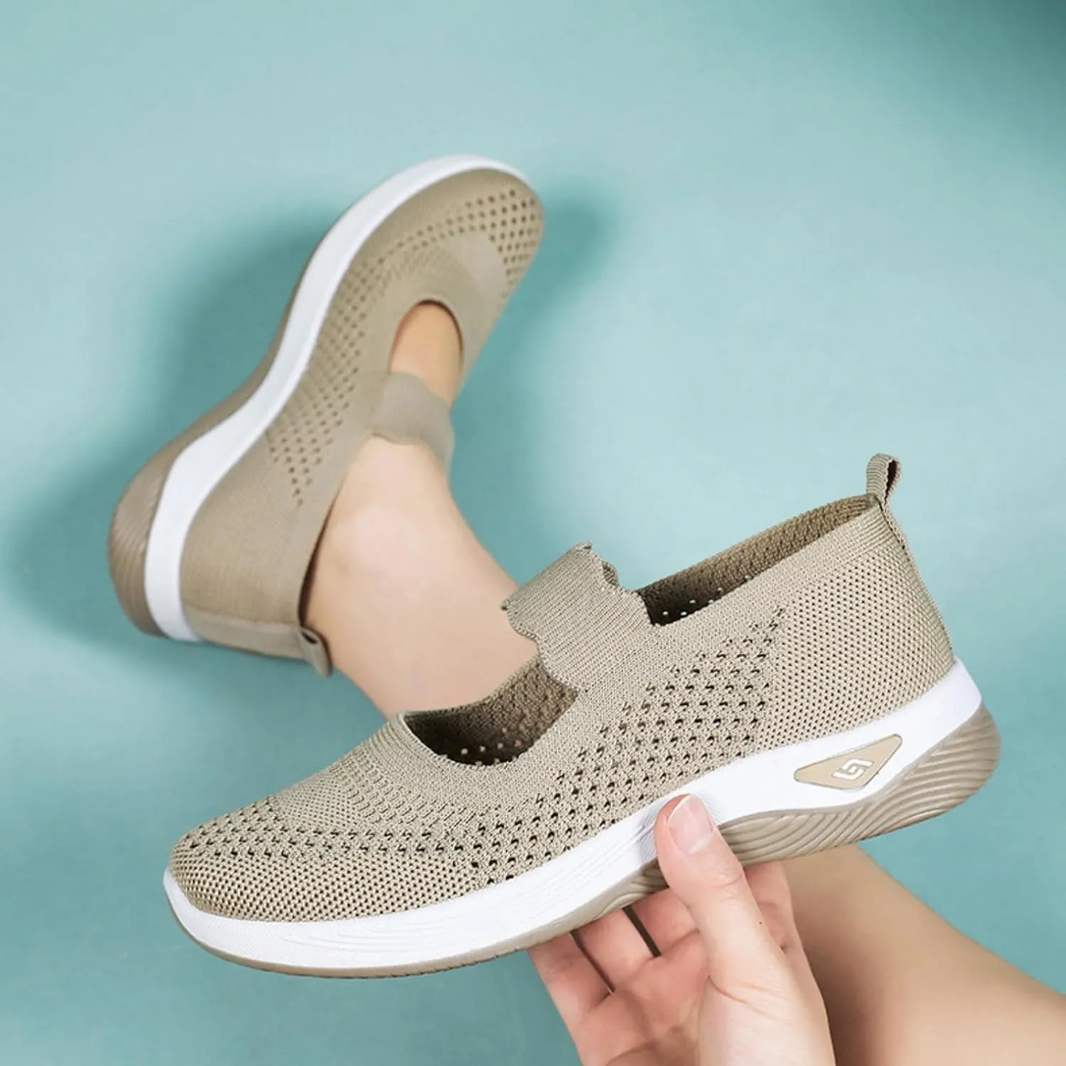 Orthopedic Shoes for Women Arch Support Running Walking Shoe Breathable Wide Toes Nurse Shoes Non Slip Comfortable Slip On Sneakers Food Service Lightweight Casual Sneaker