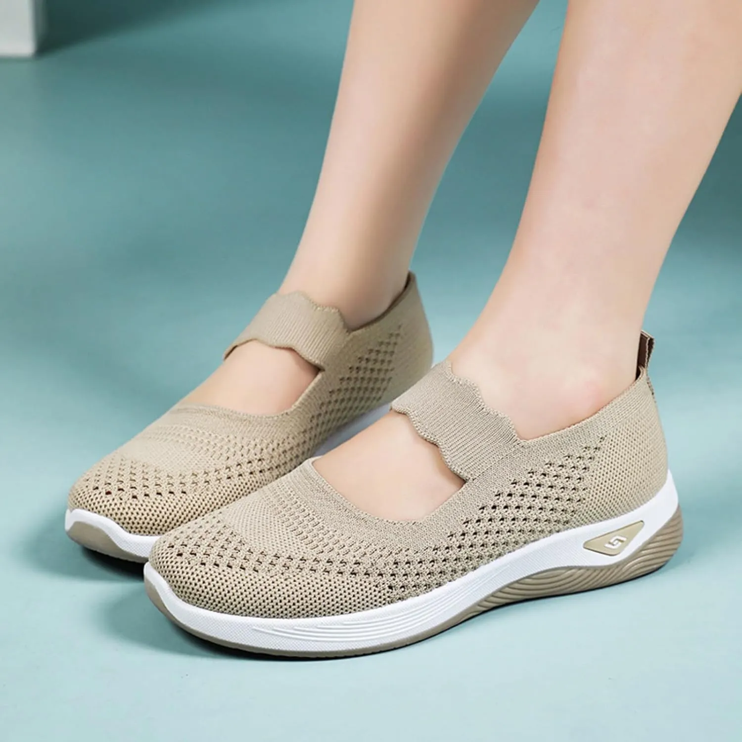 Orthopedic Shoes for Women Arch Support Running Walking Shoe Breathable Wide Toes Nurse Shoes Non Slip Comfortable Slip On Sneakers Food Service Lightweight Casual Sneaker