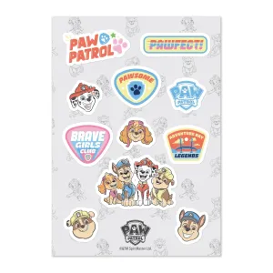 PAW Patrol Roll With The Pack Kiss Cut Sticker Sheet