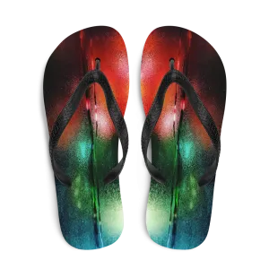 Rainy Bokeh Flip-Flops