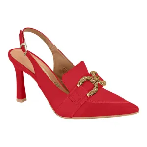 Red Slingback Heels