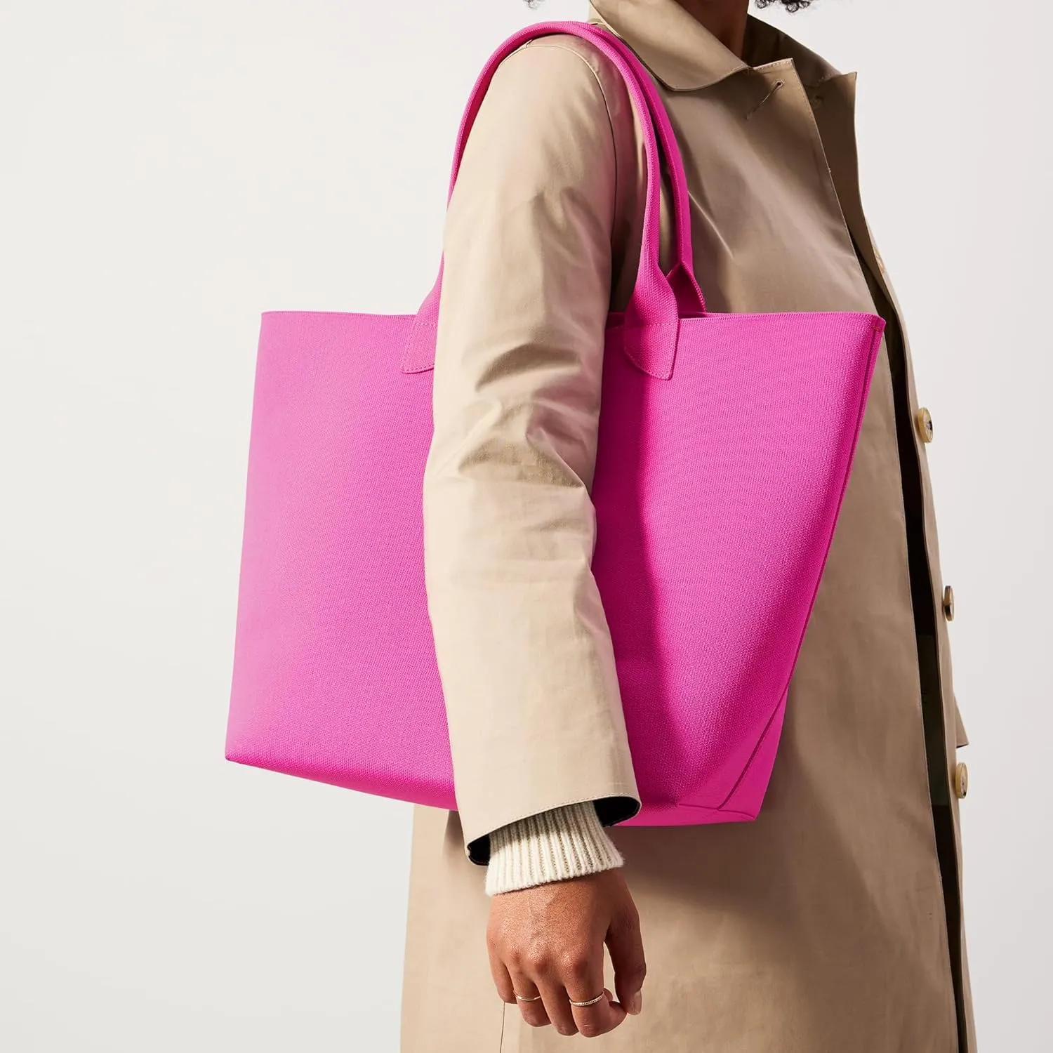 Rothy's The Lightweight Tote, Large & Durable Women's Handbag, Made from Recycled Plastic Bottles & Machine Washable