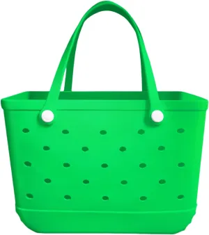 Rubber Beach Tote Bag,Washable and Durable Open Rubber bag for Beach Pool Yoga Fitness