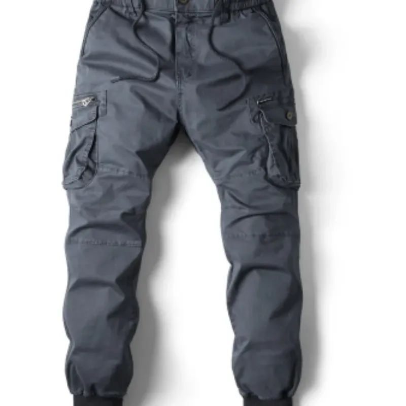 Rugzakj - Cargo Broek Heren – Comfortabele Outdoor Broek met Zakken, Elastische Taille