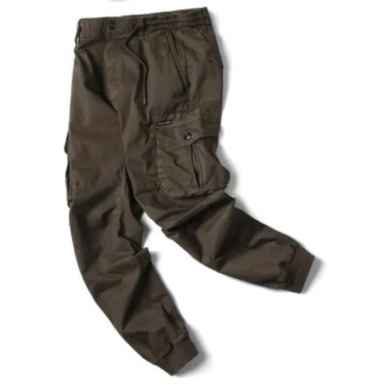 Rugzakj - Cargo Broek Heren – Comfortabele Outdoor Broek met Zakken, Elastische Taille