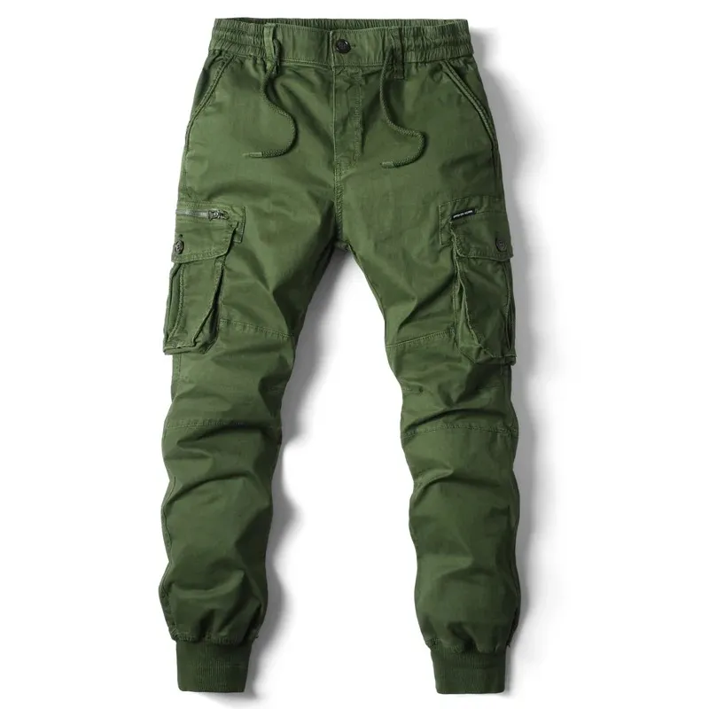 Rugzakj - Cargo Broek Heren – Comfortabele Outdoor Broek met Zakken, Elastische Taille